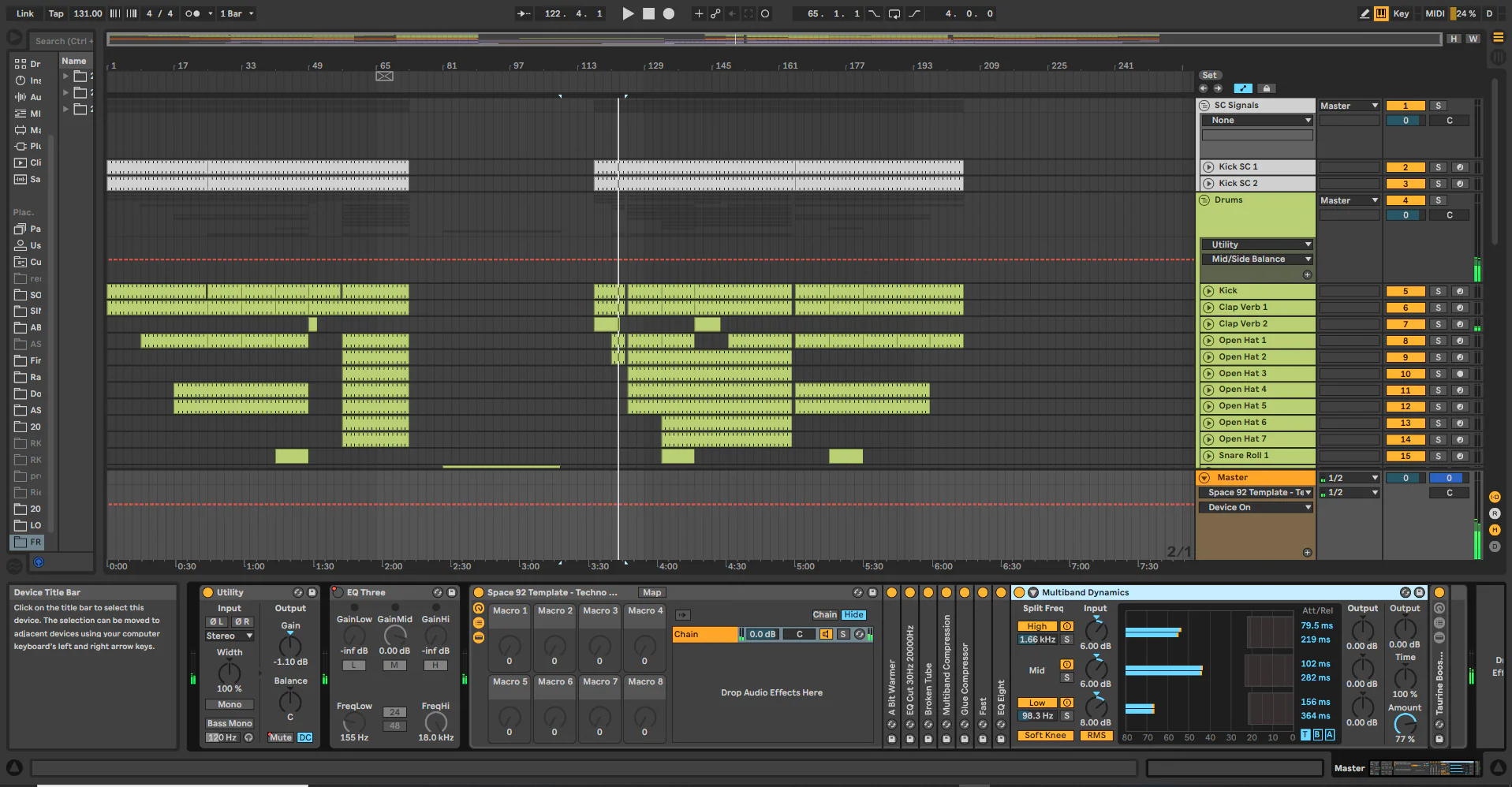 Sounds like Space92 Hard Techno Template for Ableton Live 10 (or higher) - Image 2